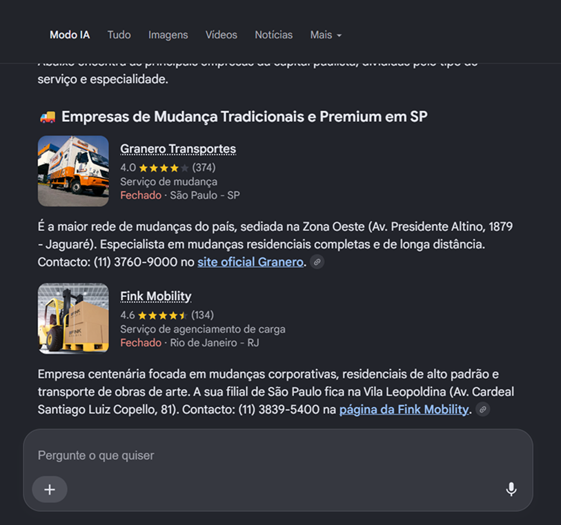 Posicionamento em IA